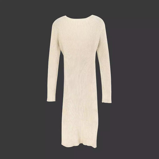 Women's form-fitting knitted dress with a sophisticated wrap design Ivyshape