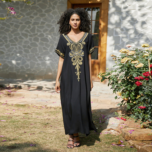 Women's Kaftan with intricate embroidery design Ivyshape