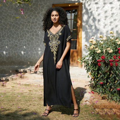 Women's Kaftan with intricate embroidery design Ivyshape