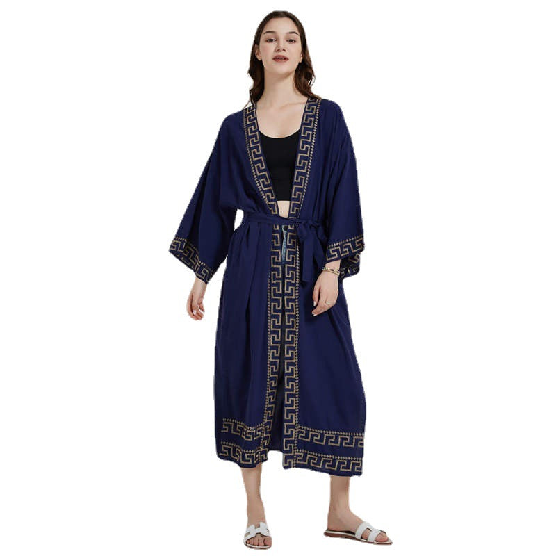 Ladies elegant kimono with elaborate decorations Ivyshape