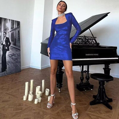 Women Long Sleeve Bodycon Dress Ivyshape