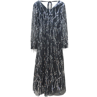 Women Sequin Maxi Dress Ivyshape