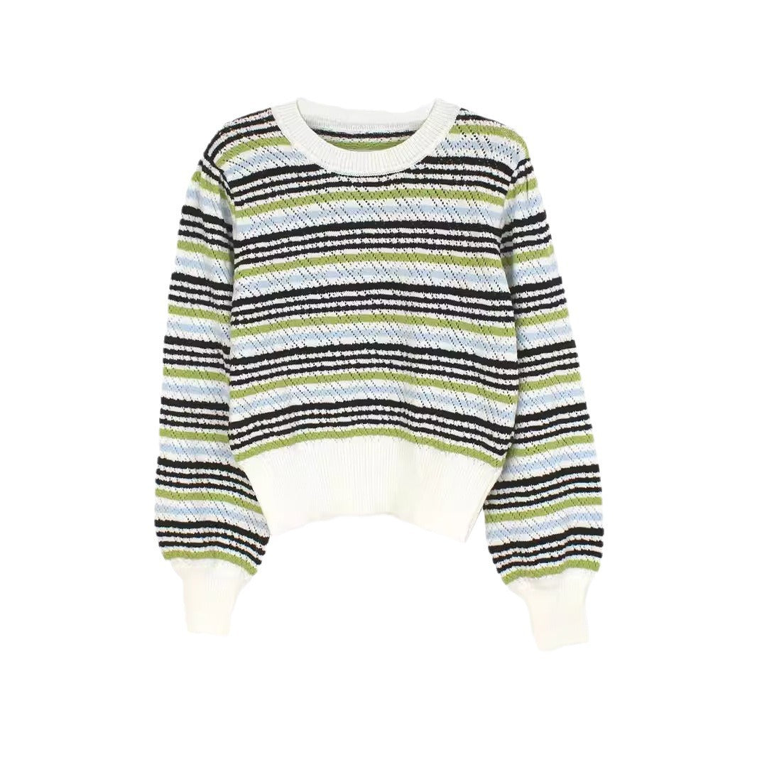 Women striped pullover Ivyshape
