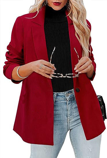 Women's elegant and stylish blazer in casual look Ivyshape