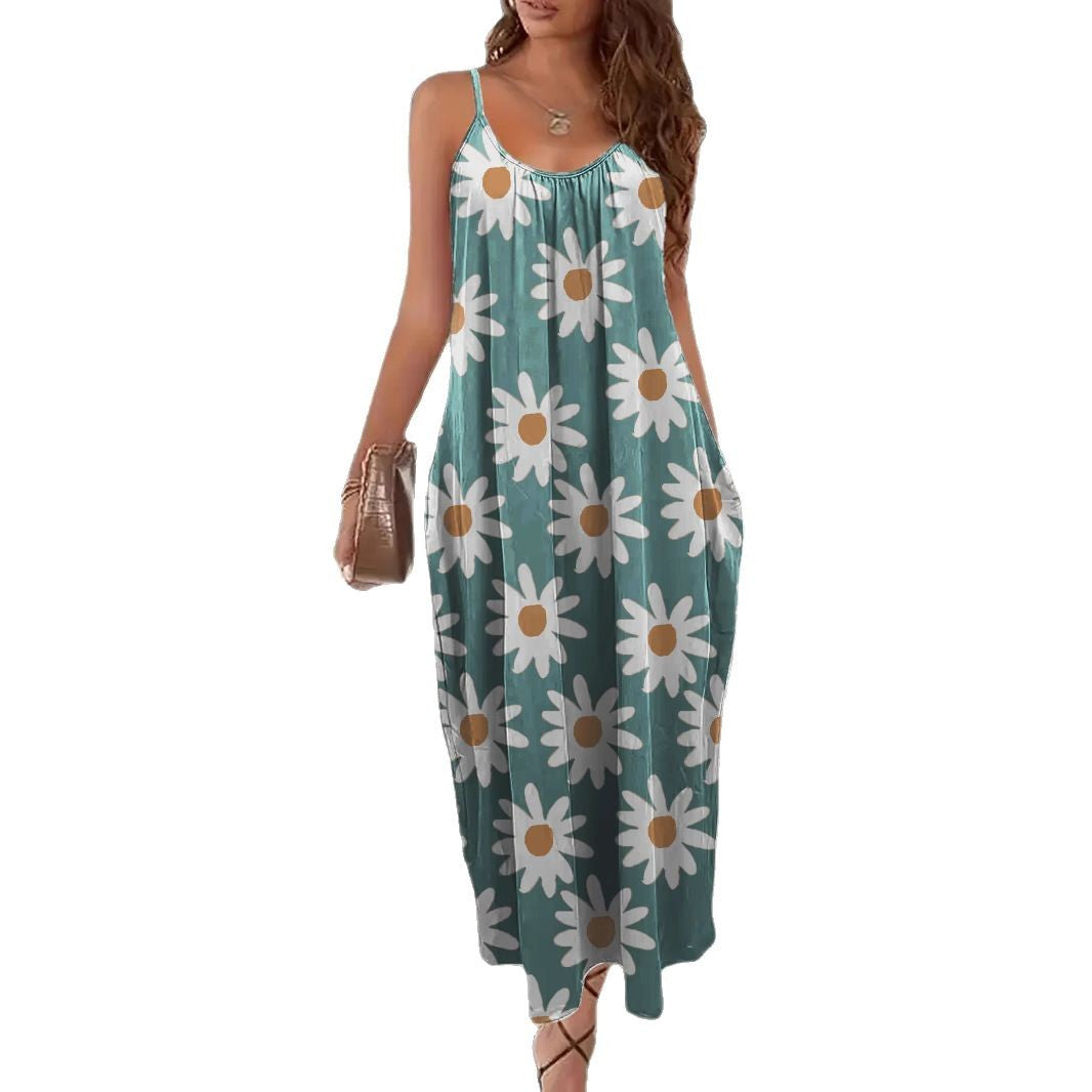 Women’s Casual Floral Maxi Dress Ivyshape