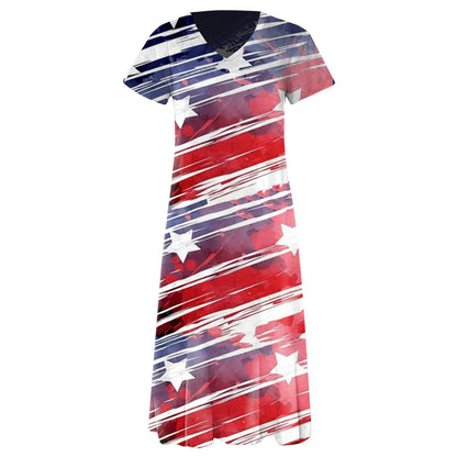 Ladies Graphic Maxi Dress Ivyshape