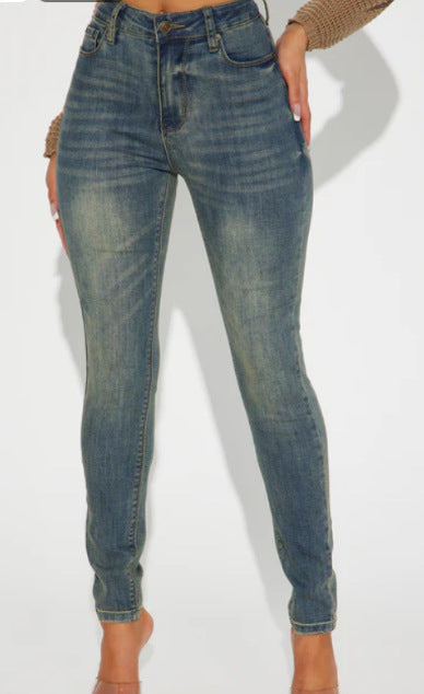 Women High-Rise Skinny Jeans Ivyshape