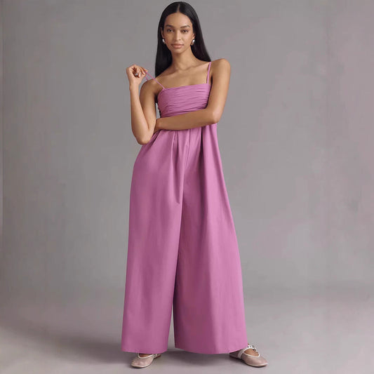Women Elegant Flower Maxi Jumpsuit Ivyshape
