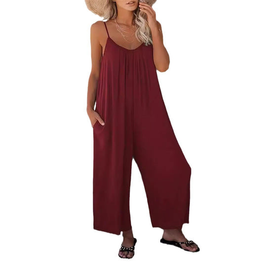 Ladies flowing wide leg combination Ivyshape