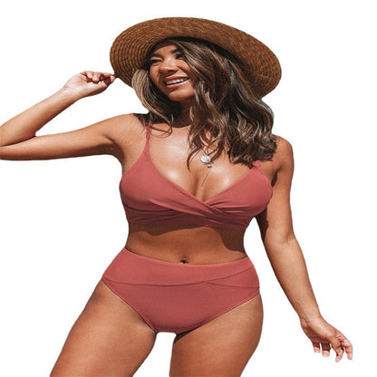 Women's bikini set with stylish wrap design and high waist Ivyshape