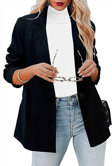 Women's elegant and stylish blazer in casual look Ivyshape