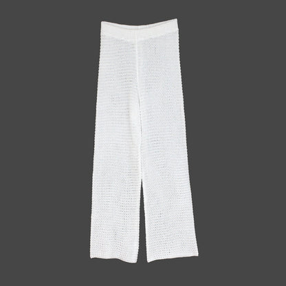 Women's Loose Stretch Overall Pants with Elegant Texture Ivyshape