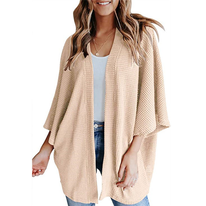 Women casual honeycomb jacket Ivyshape