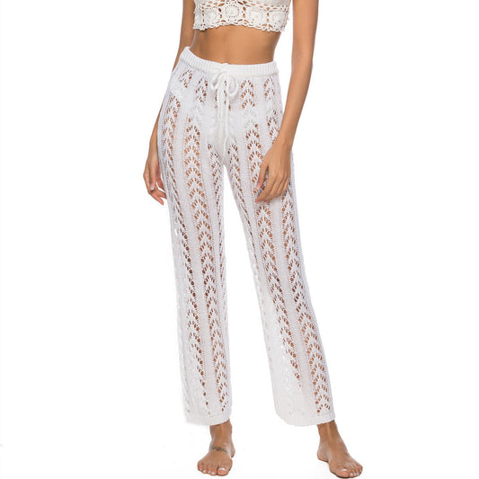 Women's Crochet Beach Pants Ivyshape