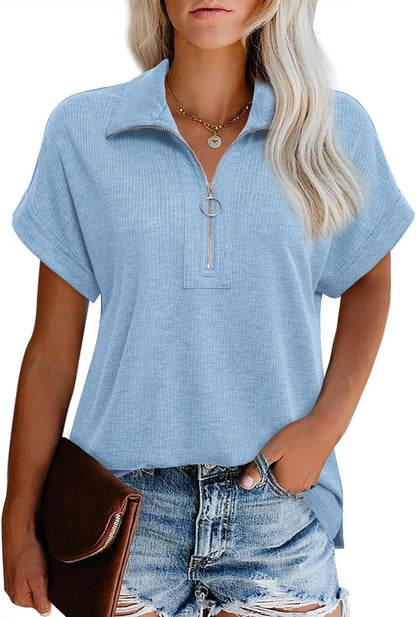Ladies Modern Zip-Up Leisure Top Ivyshape