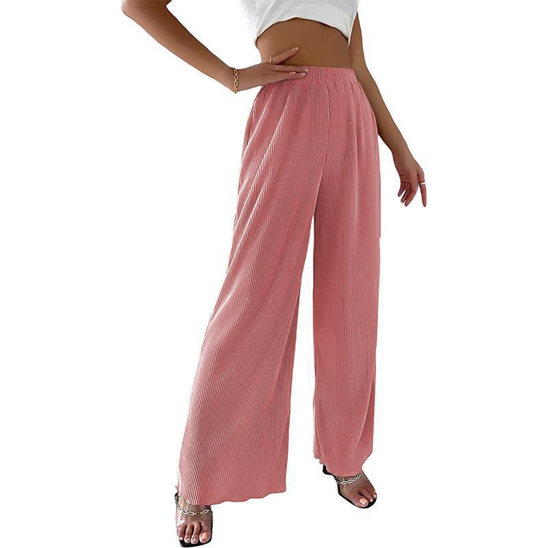 Women's Flowing Pleated Wide-Cut Pants Ivyshape