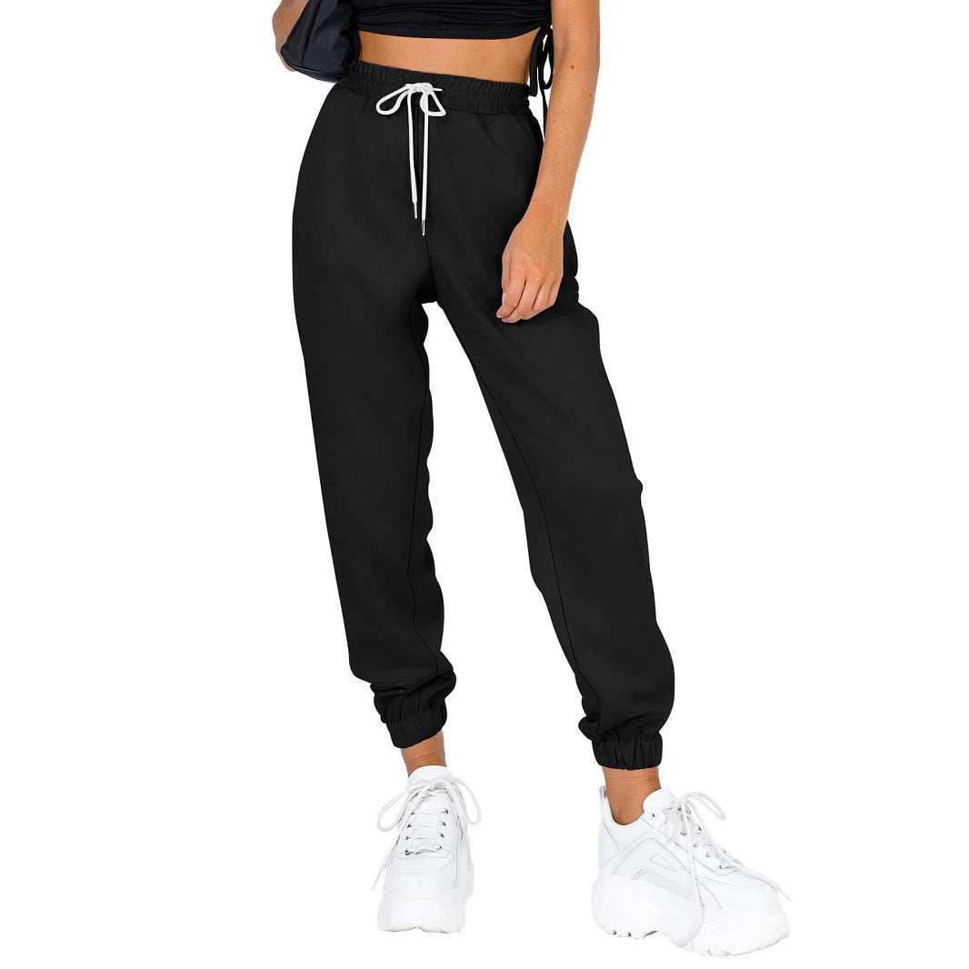 Women's comfortable sweatpants with elastic waistband and pockets Ivyshape