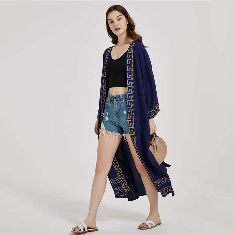 Ladies elegant kimono with elaborate decorations Ivyshape