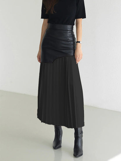 Women's Pleated Maxi Skirt Ivyshape