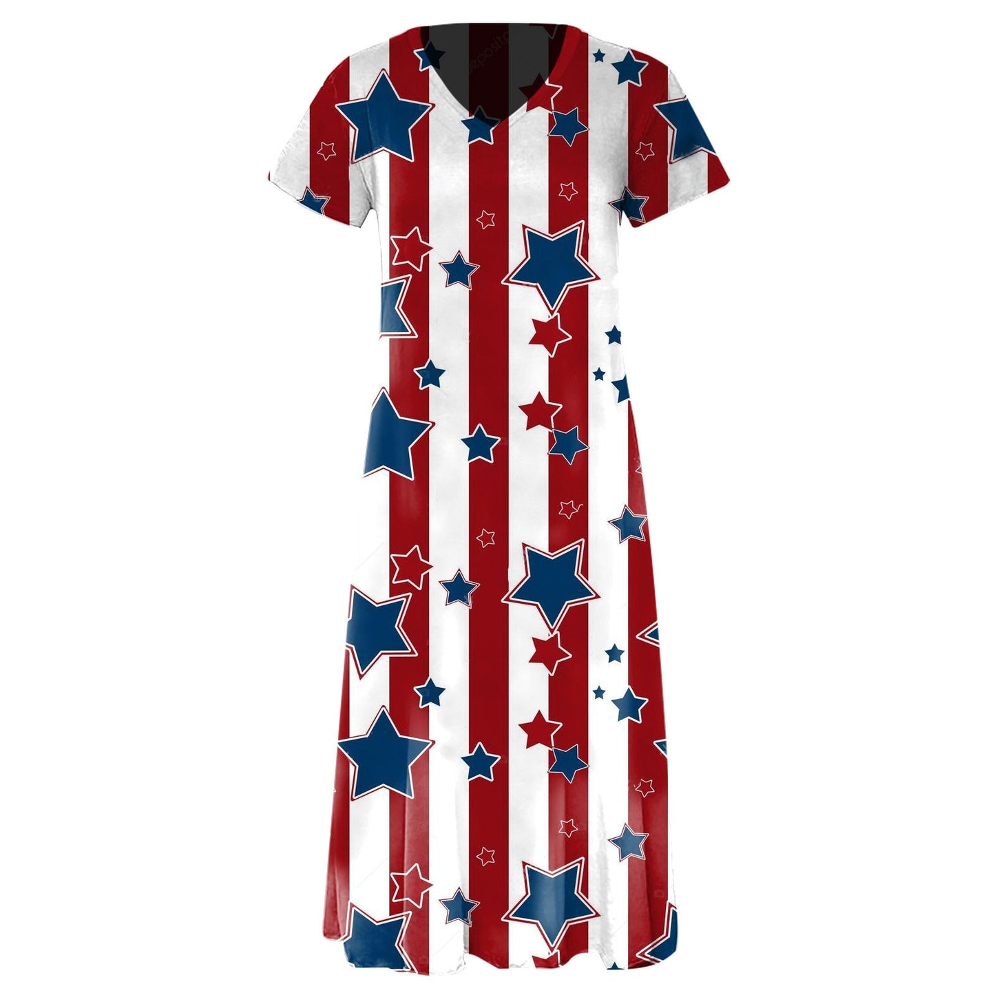 Ladies Graphic Maxi Dress Ivyshape
