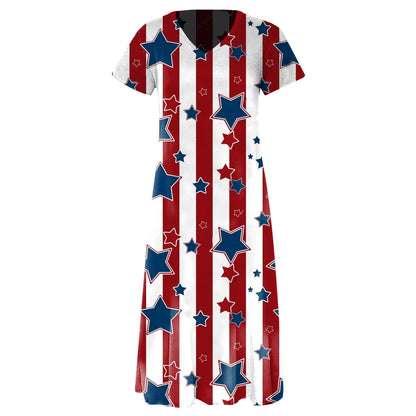 Ladies Graphic Maxi Dress Ivyshape