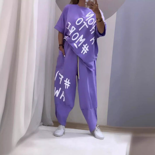 Women’s sporty relaxed loungewear set Ivyshape