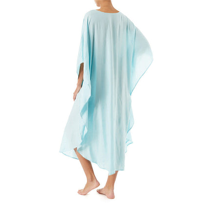 Women elegant kaftan dress with hand-stitched design Ivyshape