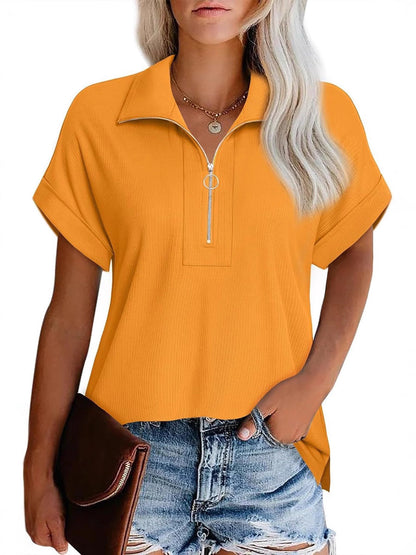 Ladies Modern Zip-Up Leisure Top Ivyshape