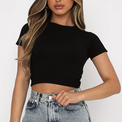 Women's Crop Essentials T-Shirt Ivyshape