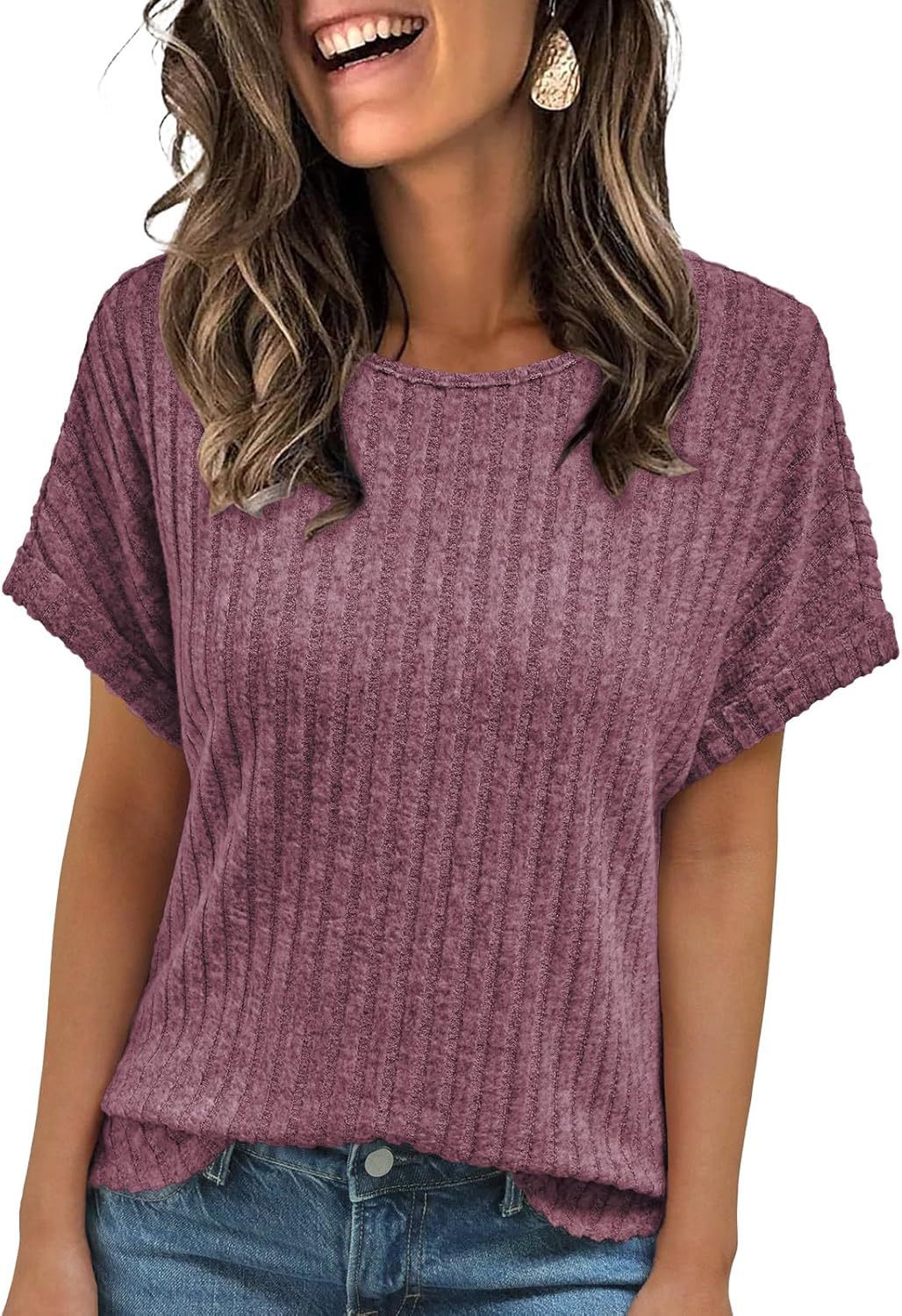 Women Ribbed Knit Top Ivyshape