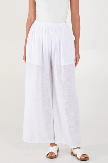 Women Lightweight Loose Linen Pants Ivyshape