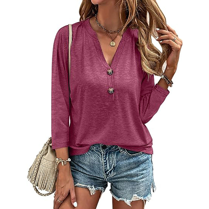 Women Casual Long Sleeve with Button Details Ivyshape