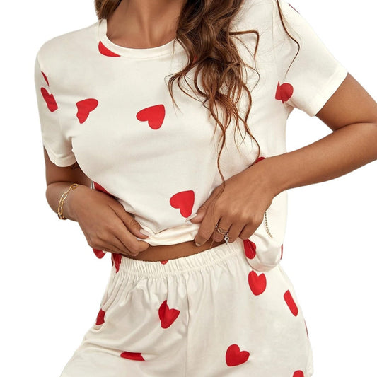 Women's Comfortable and Airy T-Shirt with Heart Design Ivyshape