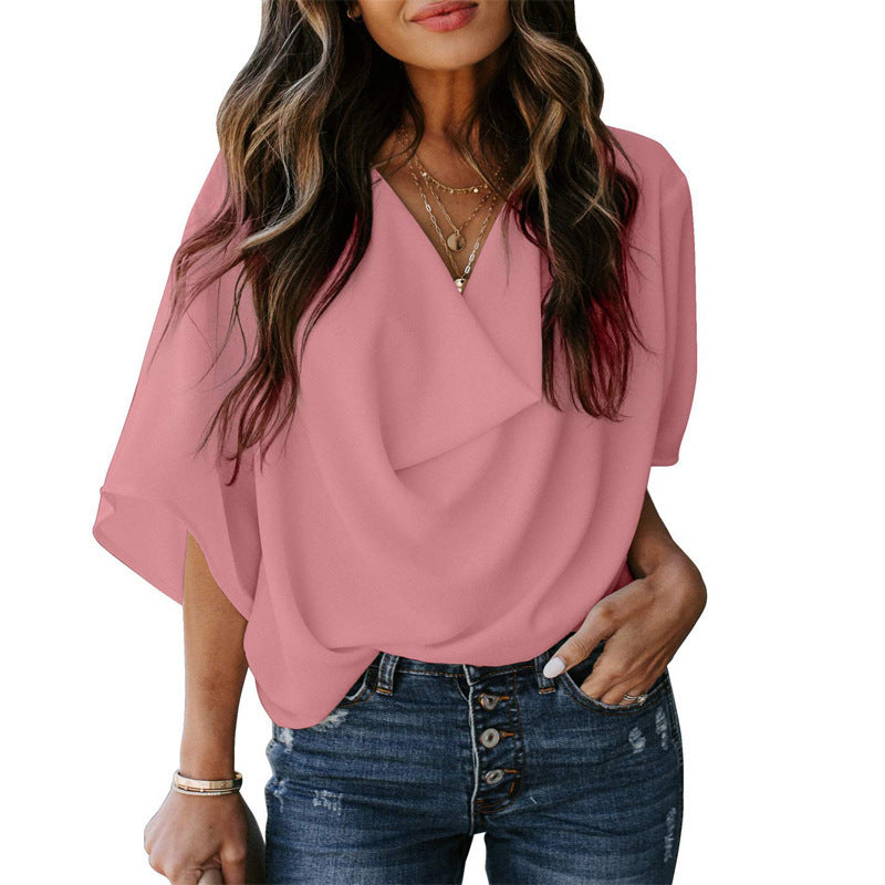 Ladies Airy Oversize Blouse Ivyshape