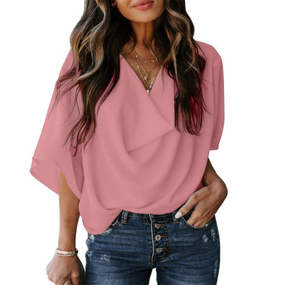 Ladies Airy Oversize Blouse Ivyshape