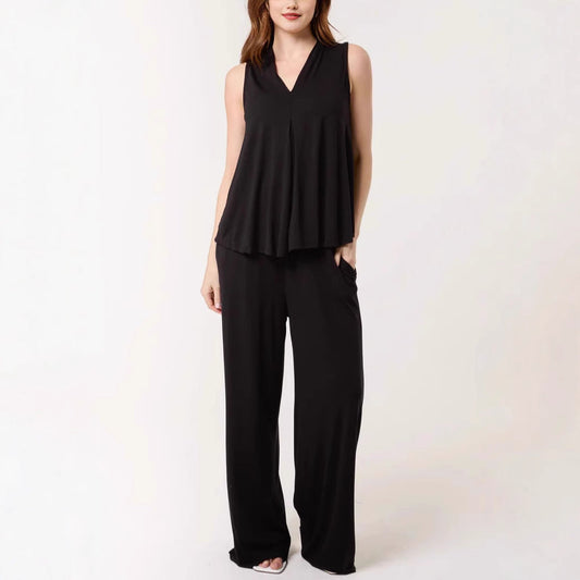 Women's Flowing Sleeveless Jumpsuit Ivyshape