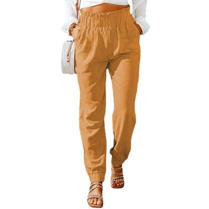 Women's Tailored Elastic Waist Pants Ivyshape