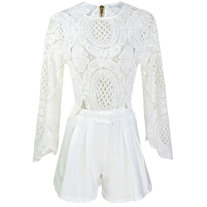 Women Chic Cut-Out Overall Ivyshape