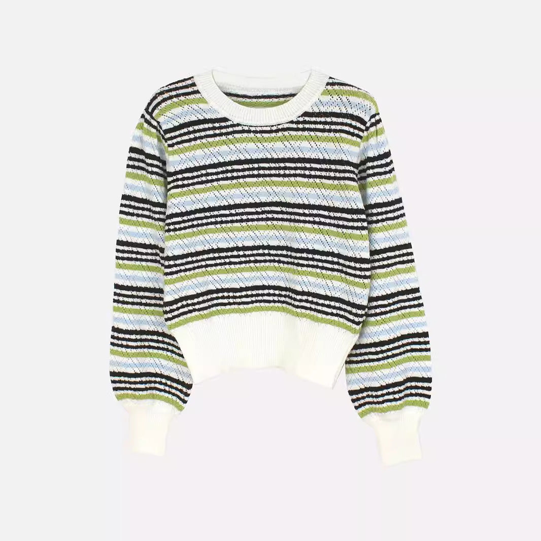 Women striped pullover Ivyshape