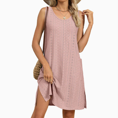 Ladies Summer Comfort Pocket Dress Ivyshape