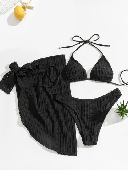 Women's Triangle Bikini Set with Airy Wrap Tube Ivyshape