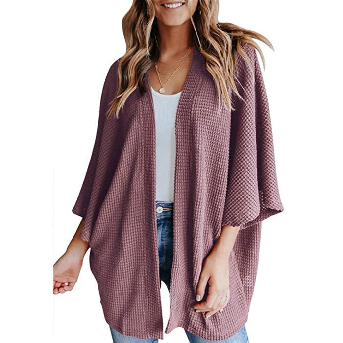 Women casual honeycomb jacket Ivyshape