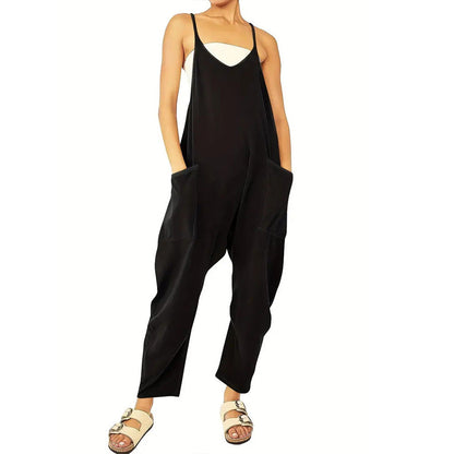 Ladies airy jumpsuit with practical pockets Ivyshape