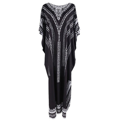 Women elegant Kaftan with artistic graphic design Ivyshape