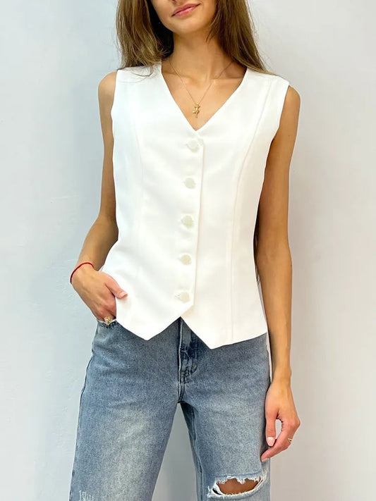Women's Tailored Elegant Vest Ivyshape