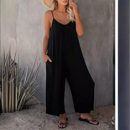 Ladies flowing wide leg combination Ivyshape