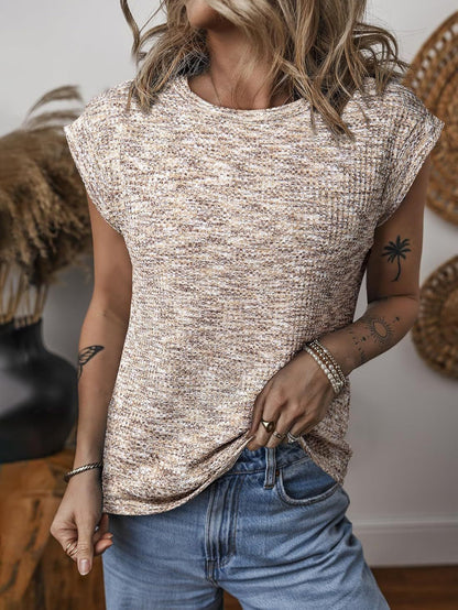 Ladies Structured Short Sleeve Round Neck Top Ivyshape
