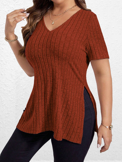 Ladies Structured V-Neck Tunic Top Ivyshape