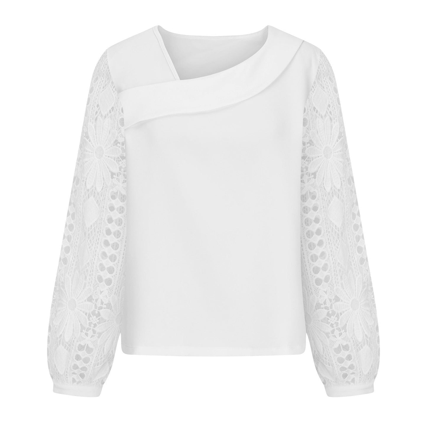 Ladies Lace Sleeve Blouse Ivyshape