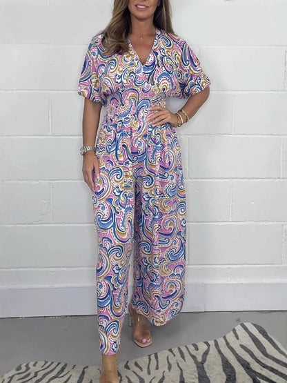 Women's Vivid Bohemian Style Overall Ivyshape